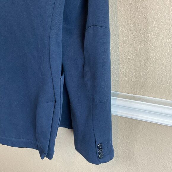 Levis Womens Navy Blazer Size S Fitted Cotton Button Front Comfortable Jacket H - Picture 8 of 11